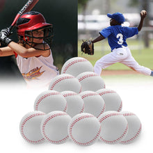 Load image into Gallery viewer, 12PCS Baseball Tball 9&quot; Bouncy Soft Ball Beginner Toy PU Foamed Training Exercise Set High Quality Durable
