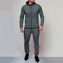 Load image into Gallery viewer, 2 pieces Autumn Running tracksuit men Sweatshirt Sports Set Gym Clothes Men Sport Suit Training Suit Sport Wear Outdoor
