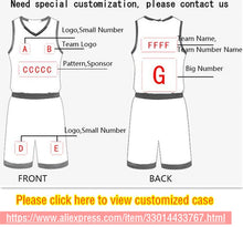 Load image into Gallery viewer, Kids Adult Basketball Clothes Women Men Basketball Jersey Set Child Basketball Vest Shorts Training Uniform Sports Suit Team Kit
