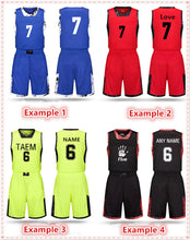 Load image into Gallery viewer, Kids Adult Basketball Clothes Women Men Basketball Jersey Set Child Basketball Vest Shorts Training Uniform Sports Suit Team Kit
