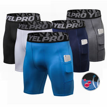 Load image into Gallery viewer, New Design Mens Sports Tights Basketball Running Fitness Shorts
